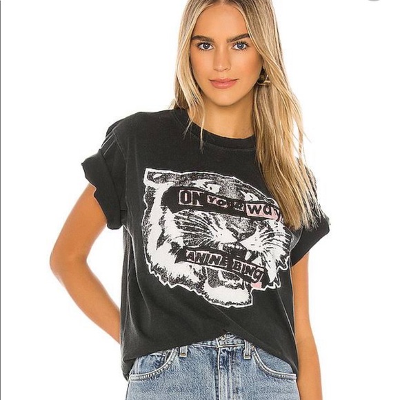 anine bing t shirt tiger